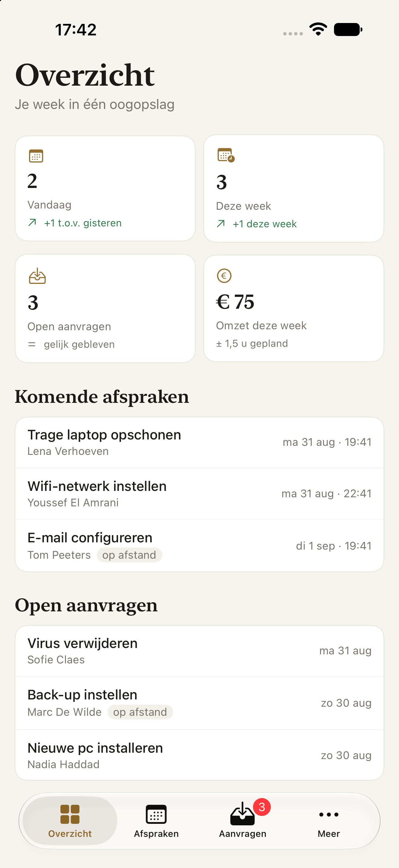 Booklane iOS-app — overzicht