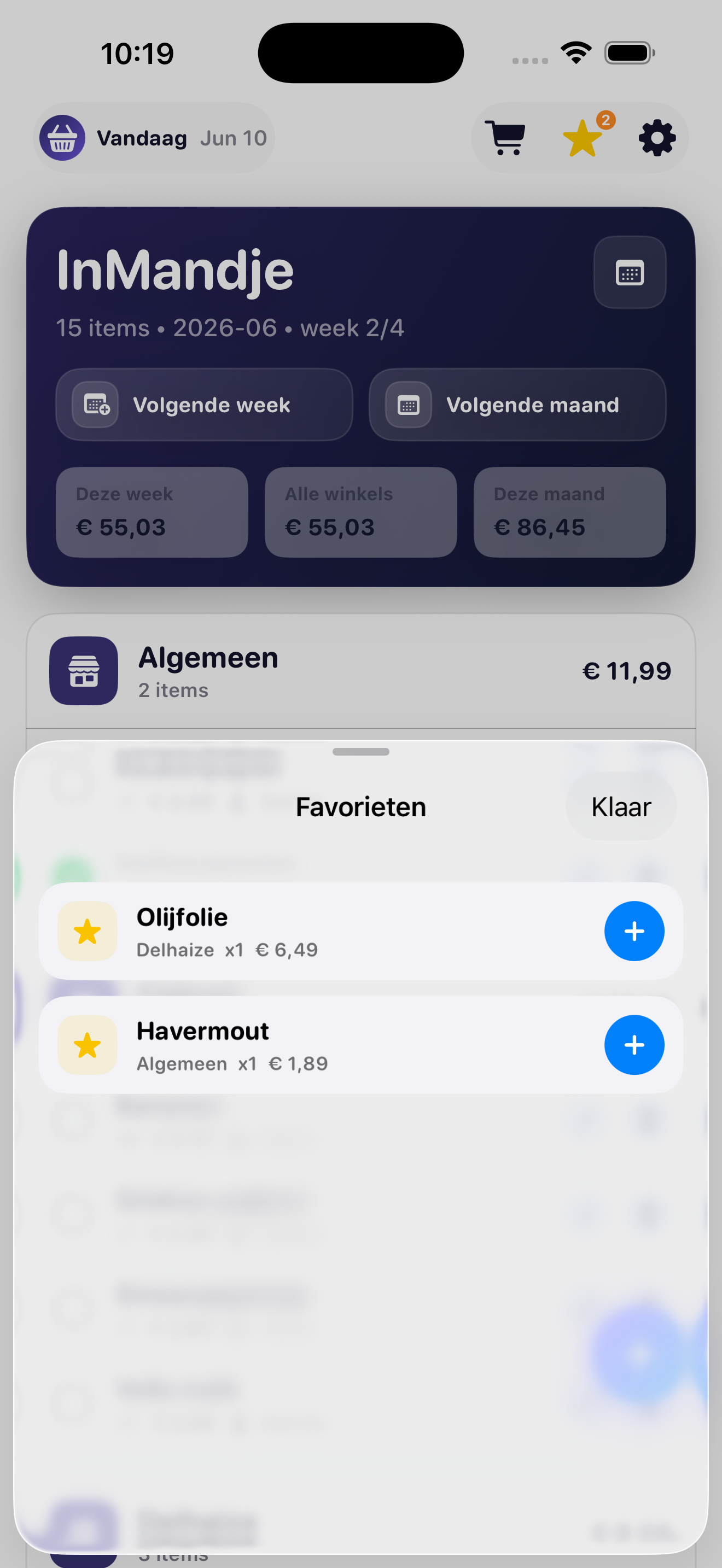 InMandje screenshot