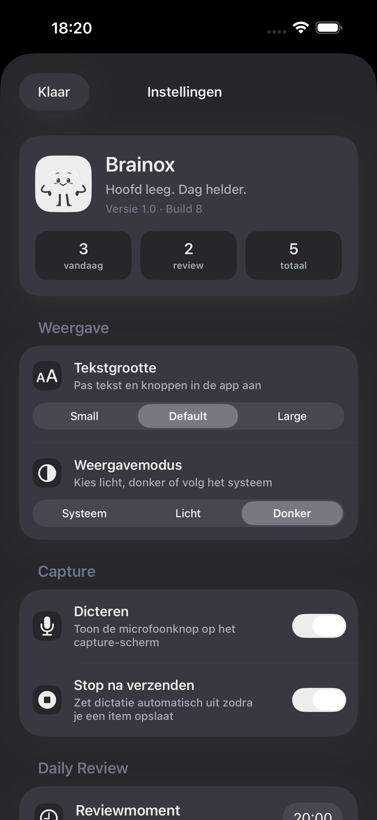 Brainox screenshot