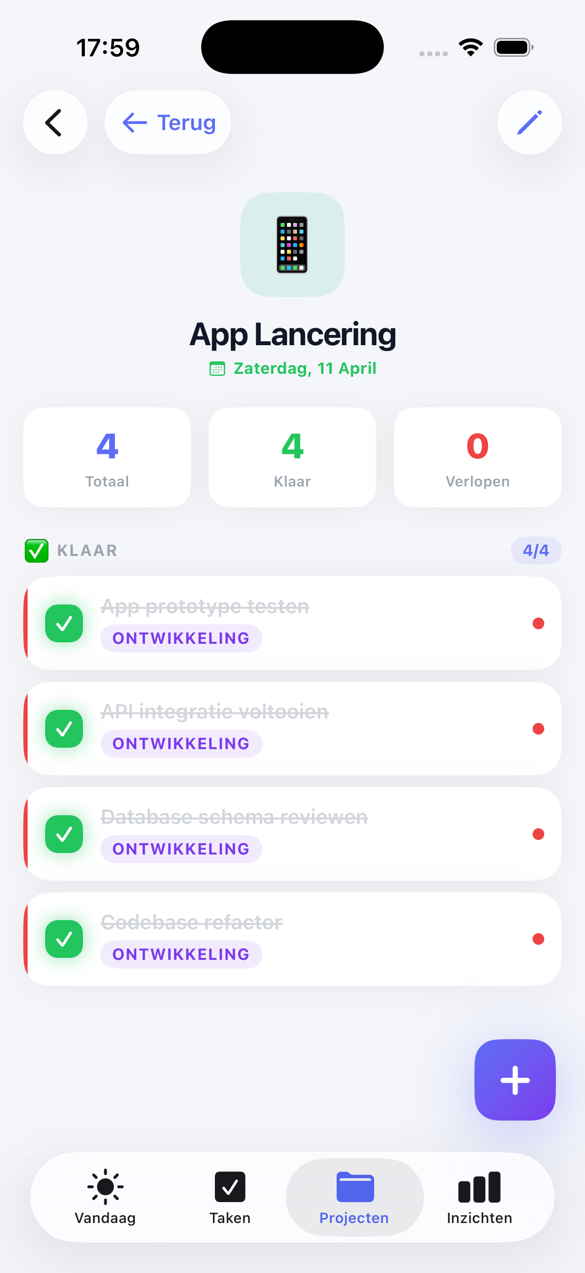 TaakFlow screenshot